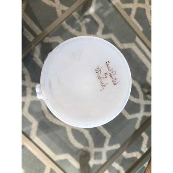 Vintage Fenton Hand Painted Ruffled Pedestal Dish - Picture 9 of 9